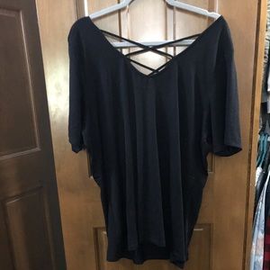 Torrid Black strappy shirt